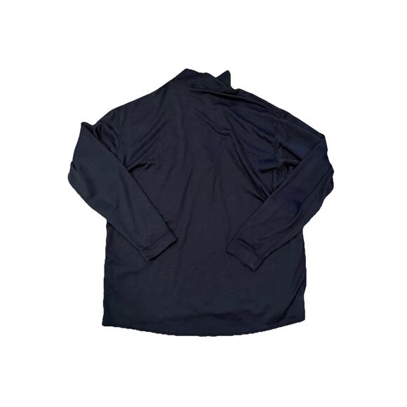 Patagonia Thermal Weight Capilene Black Large 1/4 Zip Pullover Light Vintage - Picture 3 of 3